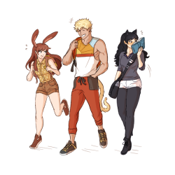 dashingicecream:  college!au faunus kids 