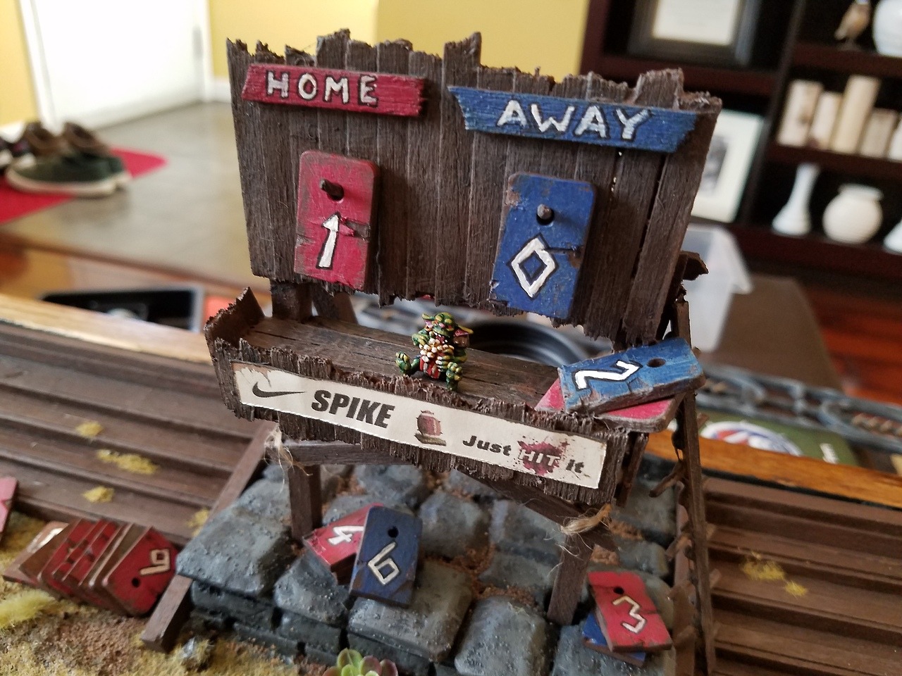 warhammer40ksparetime:  Few extra pics of the Blood Bowl pitch.