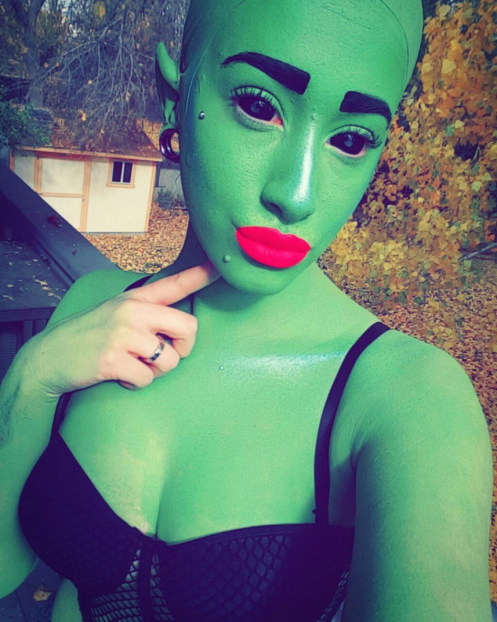 unexplained-events:  My Alien costume! 