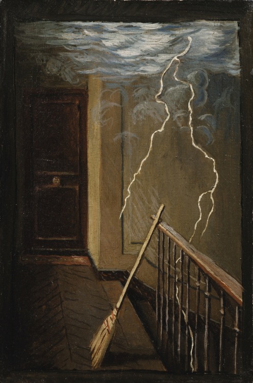 Pierre Roy (French, 1880–1950, b. Nantes, France) - L'Eclair (Lightning), 1927, Paintings: Oil on Ca