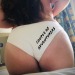 domallyviews:Have I mentioned that my ass eats panties? That includes bikini bottoms,