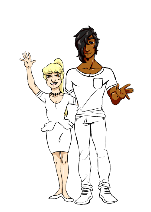 here are full bodies of Natsuki and Shay, Nike’s older brother and his wife.Nastuki is a Prosthetist