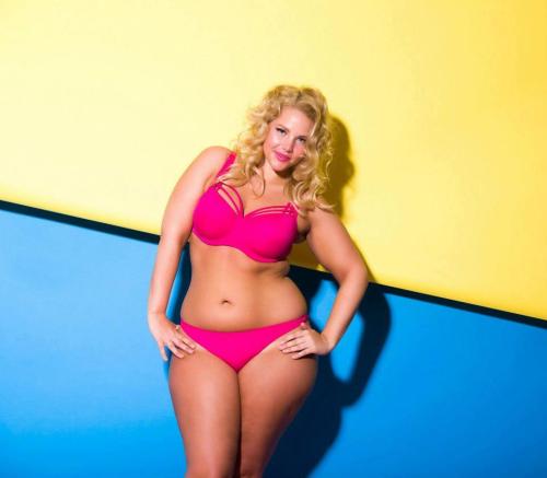 Women plus size bikini models