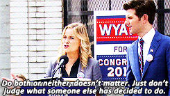 Parks and Rec Meme: (9/9) scenes→ “I’m now gonna give you permanent answers to all the silly questions you’re gonna end up asking me and every other woman in this election over the next few months.”
