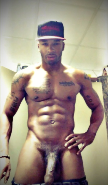 blackgayporn:  dudes and their big black dicks out on display - where the dick suckers at? Cum swallow some dick! 