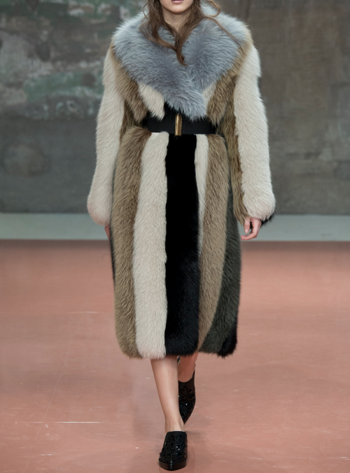 junobs:  these fur coats @ marni fw14 though adult photos