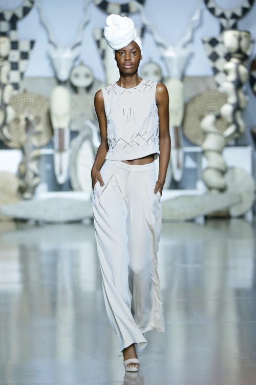 Tshepiso Ralehlathe at MBFWJ 2016