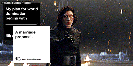 kylos:Cards Against Humanity + Reylo