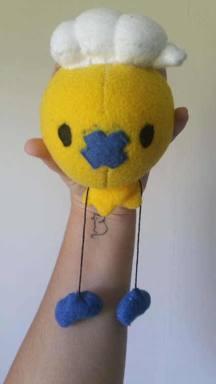 artsy-shadowninja: I made my first plush! It’s pretty good for a first attempt! Sewing pattern