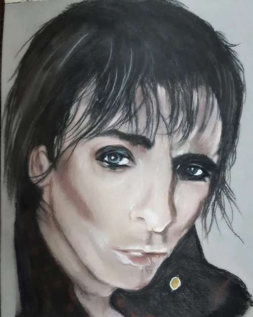 Pretty young Alice. #myart #pastelportrait #artforcharity #art #alicecooper #thecoop #vincentfurnier