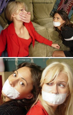 thexpaul2:  Kidnapped secretaries Gia Mancini &amp; Christina Kazan