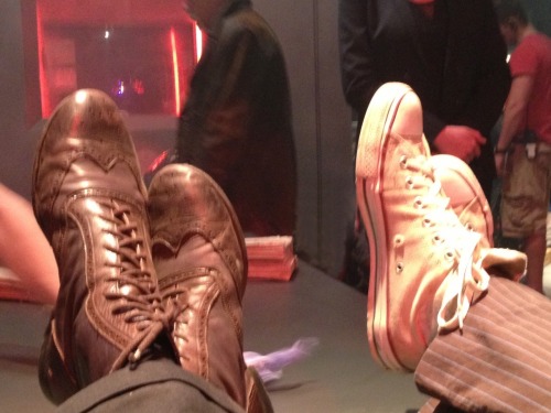 doctorwho:  Meanwhile, on the set of the Doctor Who 50th anniversary special…. 