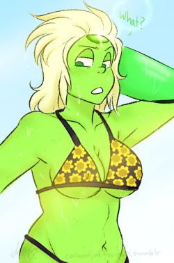Peri Pinup Warm Upi Just Wanted To Draw Wet Hair And Sunflower Bikinis (And Also
