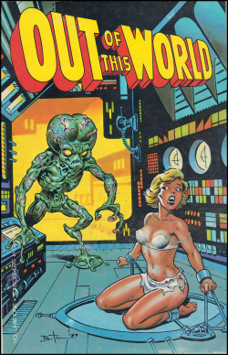 wonderful-strange:  Out of This World #1, October 1989. Cover art by Bruce Timm.Greystoke Trading Company: