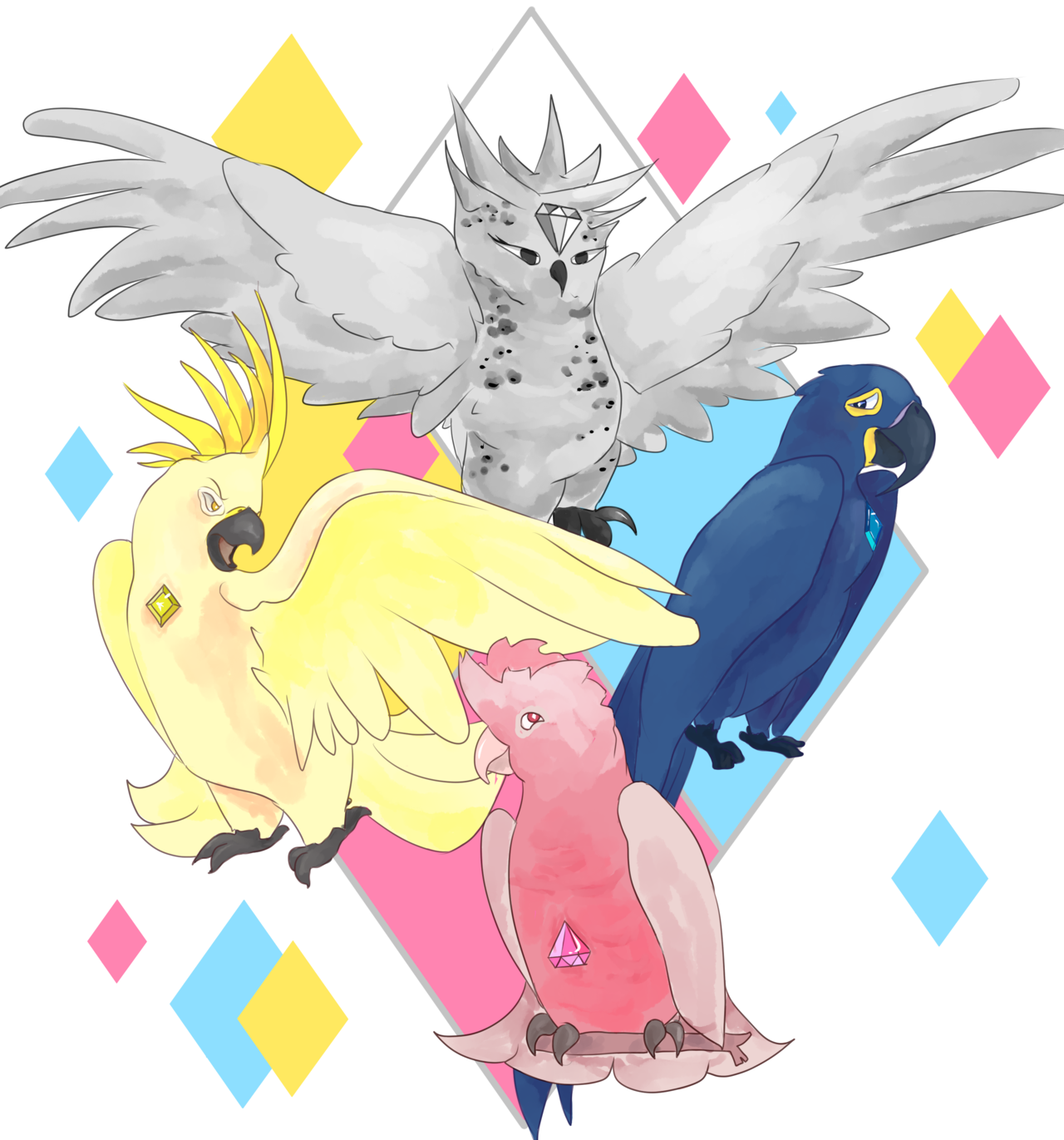 sutasavvy:  Steven Birdiverse! Ft. The Crystal Birds and The Great Bird Authority.