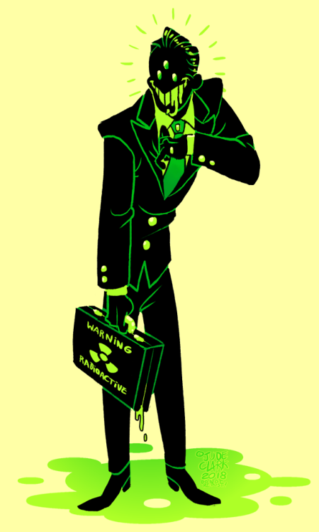 artsydudejude: Day 13: Toxic || Day 14: Job/Occupation/Role Mr. Geiger represents the nuclear power 