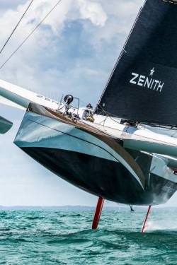 sailseaplymouth:  Maxi Spindrift 2, possibly the best offshore sailing boat ever built. 