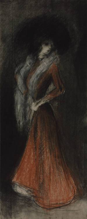 “Girl in a Red Dress” by Joan Gonzalez, 1902-03