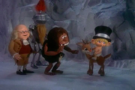 mrv3000: libertarirynn:  rosexknight:  prismatic-bell:  amadmanwithapen:  Yeah the Rudolph elf meme is funny, but are we really forgetting about all the other great and bizarre Christmas specials moments, like when Rankin/Bass beat DreamWorks to the idea