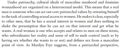 exgynocraticgrrl: Allan Johnson pointing to heteronormativity or compulsory heterosexuality asbeing 