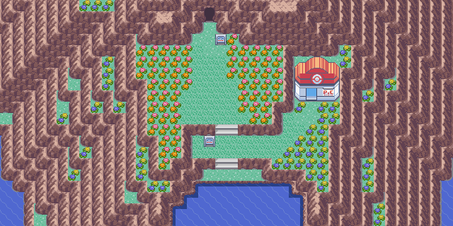 meteor-falls:  Ever Grande City, Hoenn Region 
