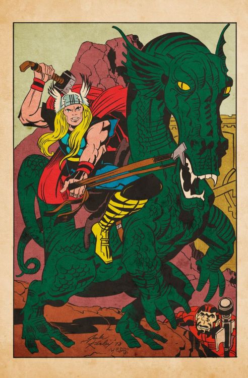 comicbookartwork:THOR BY JACK KIRBY