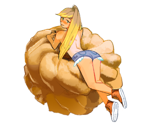 girl in donut 2 - french cruller