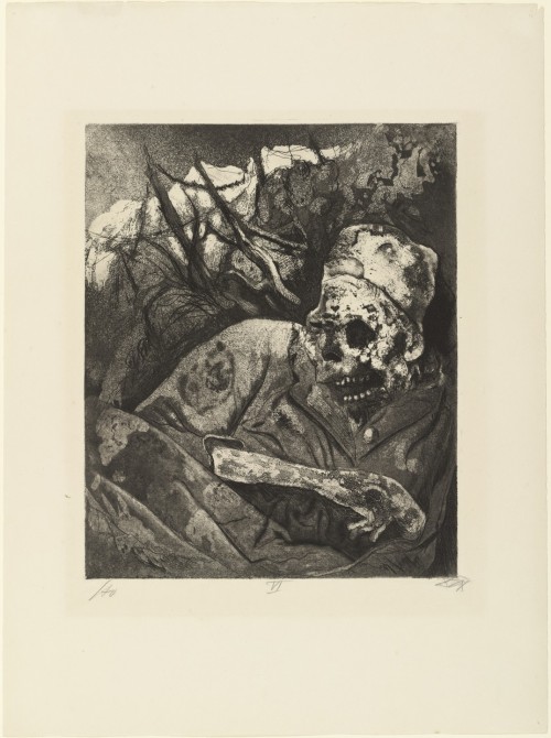 artist-dix:Corpse in Barbed Wire (Flanders) (Leiche im Drahtverhau [Flandern]) from The War (Der Kri