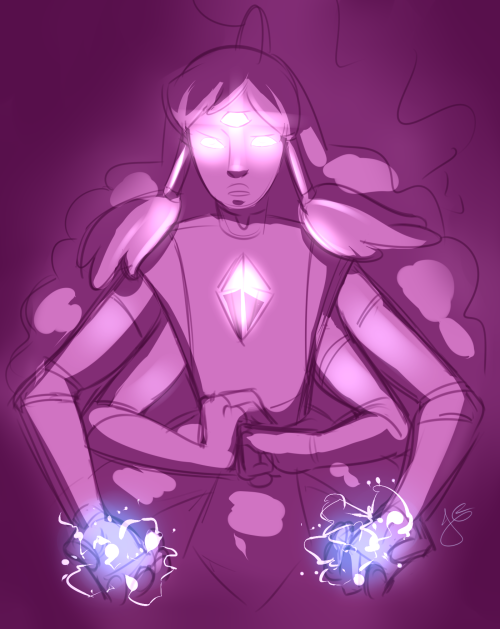 ryuuringo:Korra and Asami as gems! although adult photos