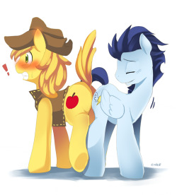 Braeburn-Corner:  Nothingbutstallions:  Booty Bump By Ende26  And Oldy Butt A Goody