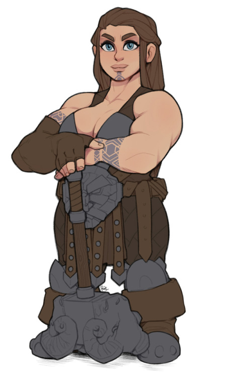 Another D&D character - A dwarf warrior!