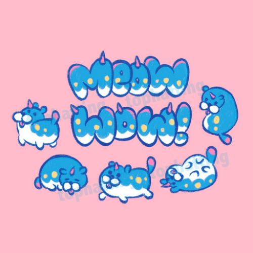 HEY GUYS I opened a TeePublic storefront with TWO meow wow designs! You can get these good mowows pr