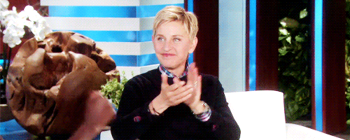  Ellen: A couple of weeks ago, there was a scene where you’re getting ready for