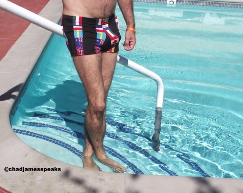 Bulging in my International Flag Bathing Suit, in Palm Springs on 16 October 2014.http://chadjamesxx