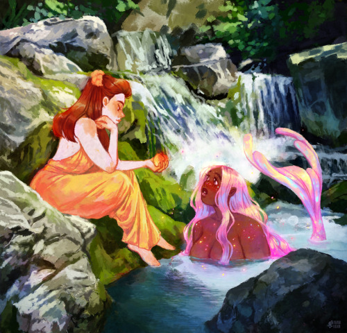 mayakern:meeting Her at the riverman this piece has really been through the ringer! i’ve painted and