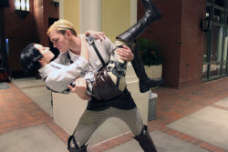 warninggaysex:  Quick late night photoshoot with actualcommanderhandsome and his lovely Levi at Katsu this weekend. 