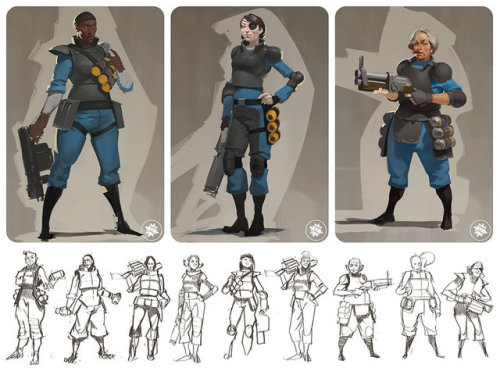 kritzkast:Female Team Fortress 2 Classes Were Almost OfficialValve artist Drew Wolf has released a n