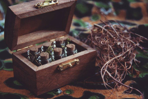 xphandelionx:sosuperawesome:Herb Witch Boxes and Mortars and Pestles by Ancient Hearts Shop on EtsyS