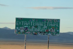 shahrayar:  selmapsychedelic:  american-ramblers:  Driving down the Extraterrestrial Highway through Nevada.  I SAW THIS ON MY WAY TO LA I HAD NO IDEA IT EXISTED  They have very cocker spaniels oh my