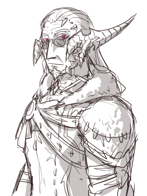 dark knight glam + some faces bc i changed the shape of his horns