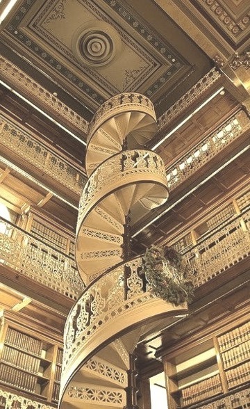 Spiral Staircase, State Law Library, Iowa