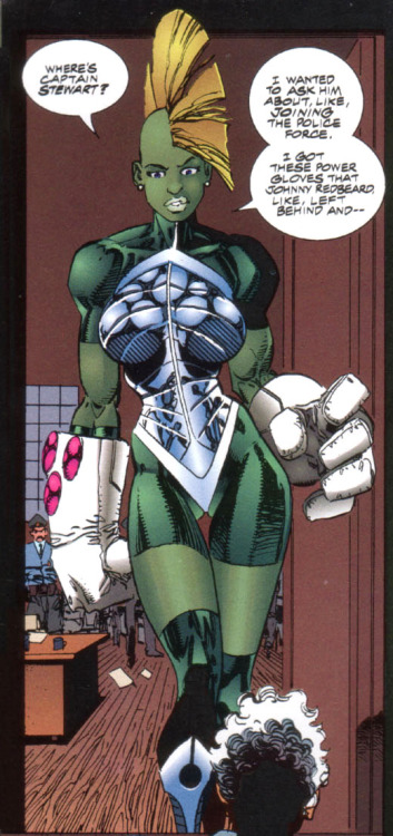 animatedamazons: She-dragon (Amy Belcher) from Savage Dragon