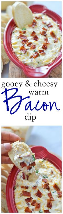 Porn Food Of The Day-Gooey and Cheesy Warm Bacon photos