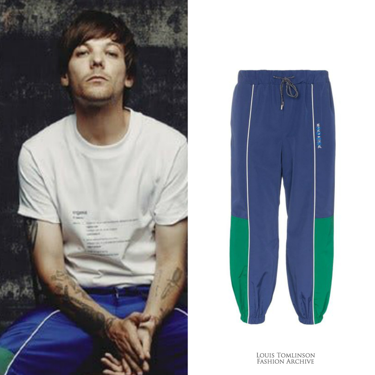 Louis Tomlinson Fashion Archive on X: 10/25/19  Louis wore an AMI  Logo-intarsia cotton-blend sweater ($406) in New York.    / X