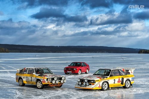 collaverglas:  Stig Blomqvist and the Audis Sport Quattro & Sport Quattro S1. 