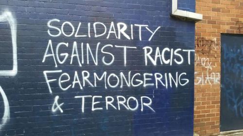 dragonmasque: geekandmisandry:  radicalgraff:  Some graffiti seen around Sydney following the white supremacist massacre in Christchurch  Make a they’ll racism risk regret. A  love it, that’s graffiti I want in my city.   See, these are the sorts