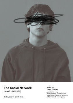 skirtingtheblackhole:  Movie Poster of the Day The Social Network, design by Tori H. More 