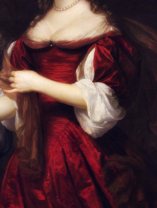 cimmerianweathers:Portrait of Margaretha van Raephorst (detail), Johannes Mijtens, 1668. Oil on