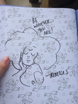 antleredfox:  So I got The Answer and signed by Rebecca Sugar  My fiancé and I decided to have it dedicated to our future children  Please be whoever you are 