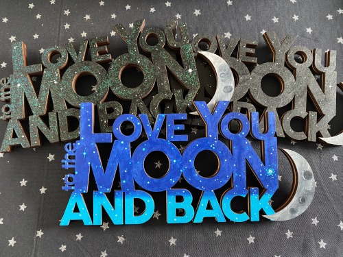 Good news for all you Chrissy Sparks Art fans: we have restocked her lovely “Love You to the Moon an